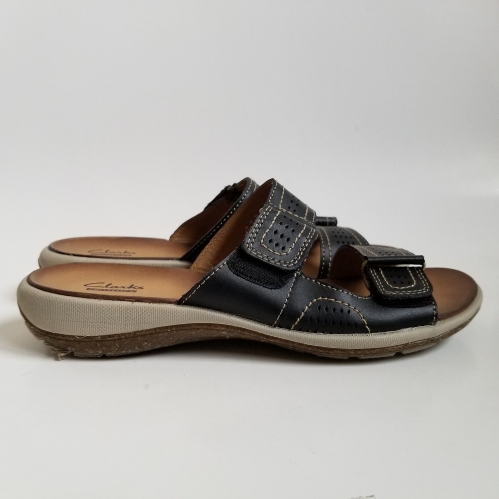 Clarks Collection Leather Slide Sandal - image 3